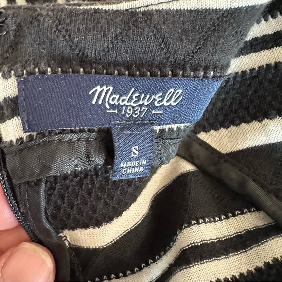 Madewell Black and White Sheath Dress - Picture 6 of 6